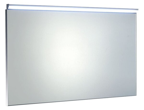 Bora AL716 zrkadlo v ráme s LED osvetlením a vypínačom 100x60 cm, chróm