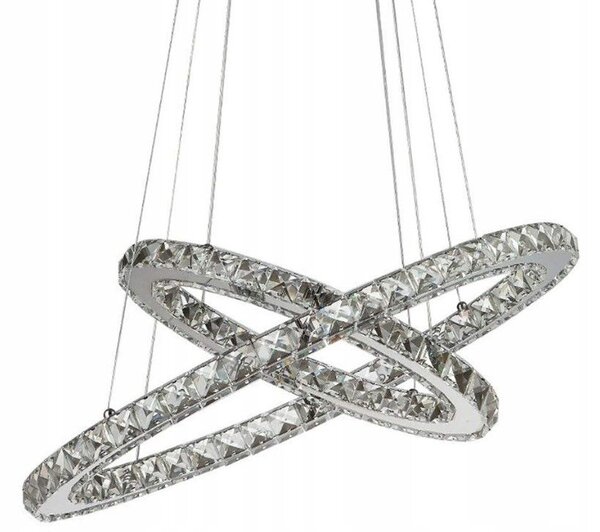 Toolight - LED stropné svietidlo + diaľkové ovládanie APP418-CP, chrómová, OSW-65016