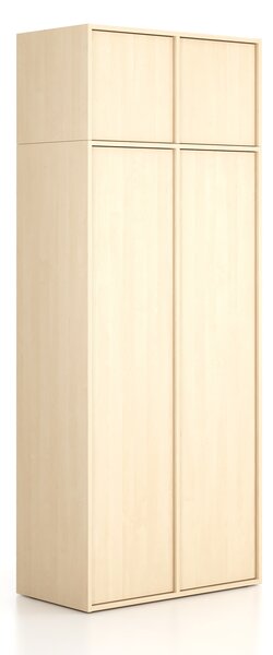 Nadstavba pre skrine FRAME, 2x dvere, 872 x 450 x 427 mm, PUSH-lock, breza