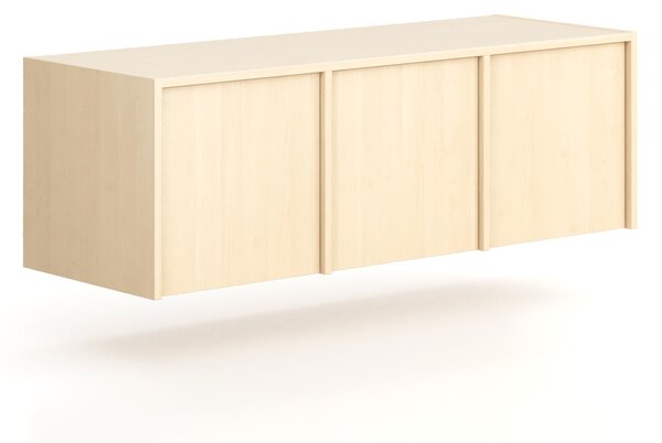 Nadstavba pre skrine FRAME, 3x dvere, 1299 x 450 x 427 mm, PUSH-lock, breza
