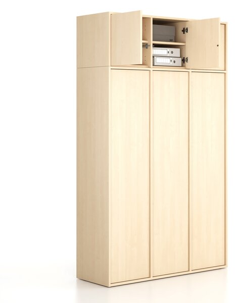Nadstavba pre skrine FRAME, 3x dvere, 1299 x 450 x 427 mm, PUSH-lock, breza
