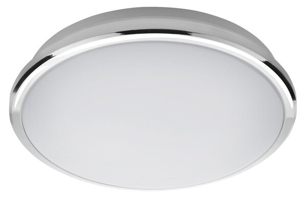 SAPHO SILVER stropné LED svietidlo pr.28cm, 10W, 230V, denné biela, chróm AU460