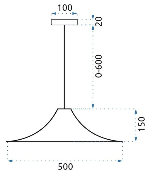 Toolight - Stropná závesná lampa 1xE27 APP483-1CP, ružové zlato, OSW-00907