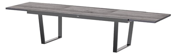 DEOKORK Hliníkový stôl RAVENNA 220/331x100 cm (sivá)