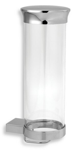 Novaservis - Zásobník na kozmetické tampóny sklo Metalia 9 chróm, 0972,0