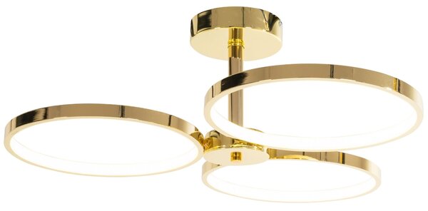 Toolight Toolight, LED stropné svietidlo + diaľkové ovládanie APP993-C, zlatá, OSW-08149