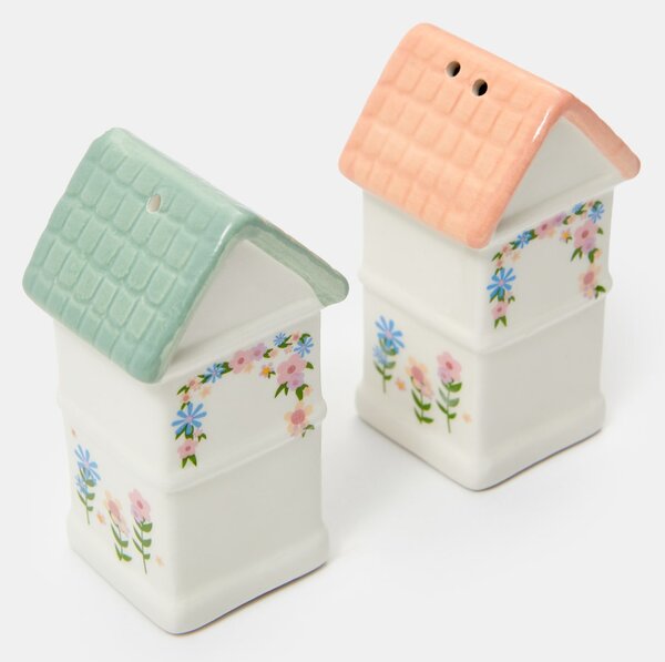 Sinsay - Soľnička a korenička v tvare domčekov 2 pack - viacfarebná