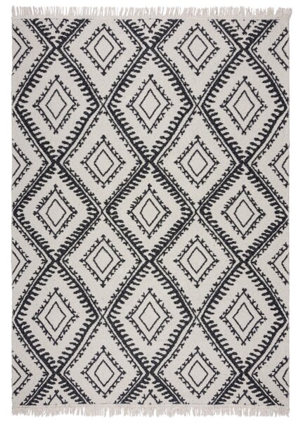 Flair Rugs koberce Kusový koberec Deuce Alix Recycled Rug Monochrome/Black - 80x150 cm