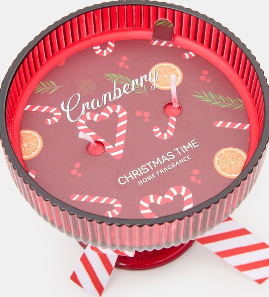 Sinsay - Vianočná vonná sviečka Cranberry - červená