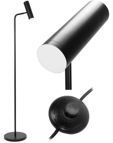 Toolight Toolight, LED podlahová lampa APP965-1F, čierna matná, OSW-04050