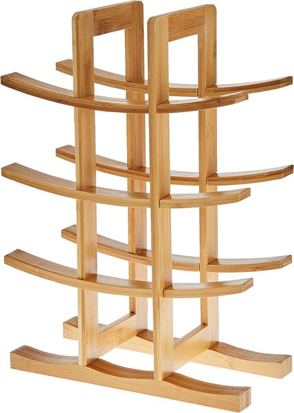 Tutumi Tutumi, stojan na víno z bambusu 42x30x16 cm 371572, hnedá, HOM-04100