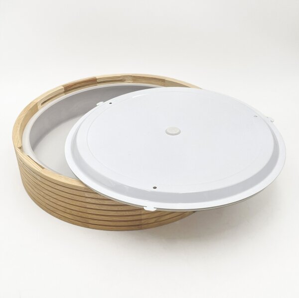 Kúpeľňové stropné svietidlo NATURAL MODERN 3xE27/15W/230V priemer 37,5 cm borovica
