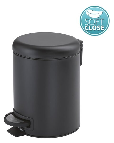 GEDY Pott odpadkový kôš 3l, Soft Close, čierna mat 320914