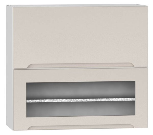 MEBLINE Závesná skrinka s výklopnými prednými časťami ZOYA W80 GRF/2 SD svetlo šedá