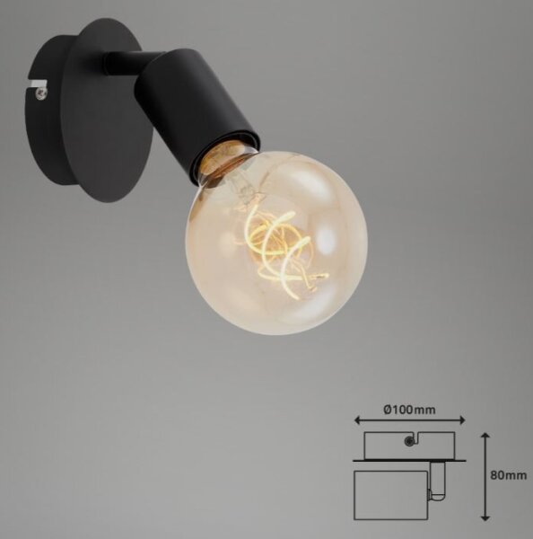Briloner 2868-015 - Nástenné bodové svietidlo SPOT 1xE27/60W/230V