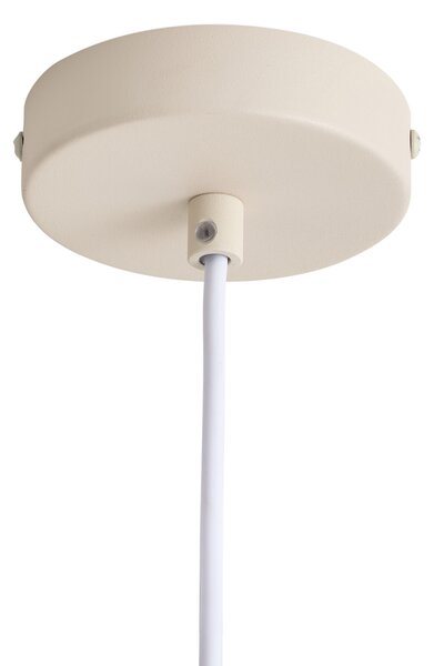 Škandinávska závesná lampa béžová s opálovým sklom - Polly