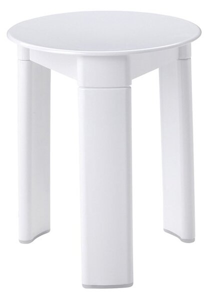 AQUALINE TRIO kúpeľňová stolička, priemer 33x40 cm, biela 2072