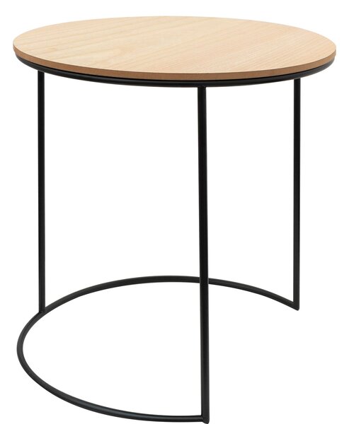 Tutumi, konferenčný stolík SG1910-88 veľkosť M (39x39x40cm), čierna-hnedá, KRZ-01801