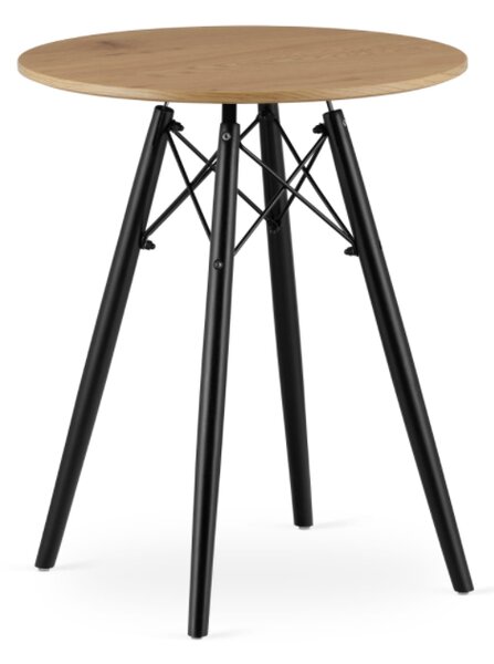 Okrúhly stôl TODI 60cm - dub