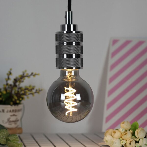 Toolight Toolight, závesná stropná lampa 1xE27 APP342-1CP, čierna, OSW-08409