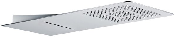 Sapho Slim MS746 hlavová sprcha zo steny s kaskádou 220x500x2,4mm, leštená nerez
