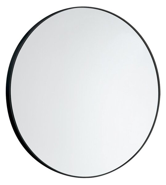 AQUALINE Zrkadlo okrúhle priemer 60cm, plast ABS, čierna matná 6000