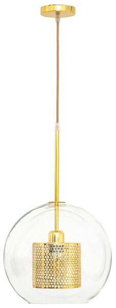 Toolight - závesná sklenená lampa APP555-1CP 25cm, zlatá, OSW-08748