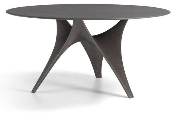 Molteni Jedálenský stôl Arc, Molteni okrúhly 150x73,5 cm, betón farba dolomite grey