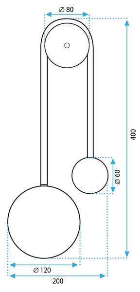 Toolight Toolight, LED nástenné svietidlo 50cm 5W 4000K 500lm APP1474-CW, zlatá lesklá-čierna matná, OSW-03604