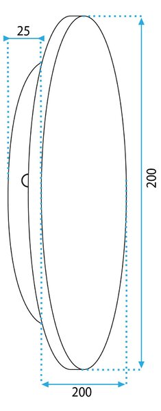 Toolight Toolight, LED nástenné svietidlo 20cm 12W APP1405-W WOOD, prírodná hnedá, OSW-03086