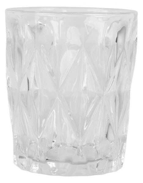 Transparentný pohár na vodu Diamond - Ø 8*10 cm / 250 ml - Clayre & Eef