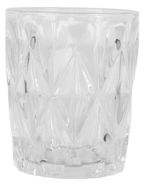 Transparentný pohár na vodu Diamond - Ø 8*10 cm / 250 ml - Clayre & Eef