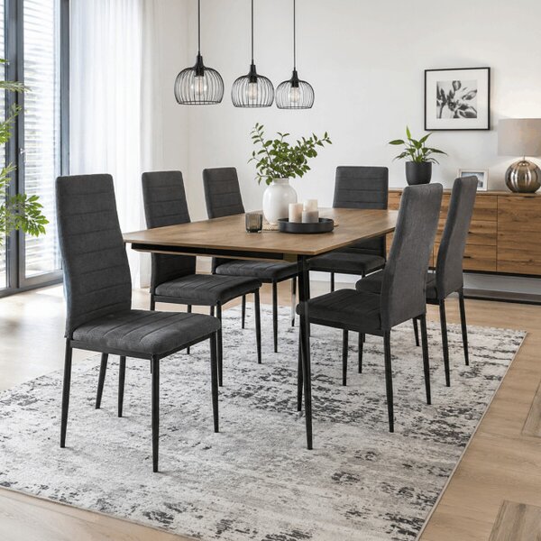 Jedálenská stolička sivá DCL-V5031 GREY2