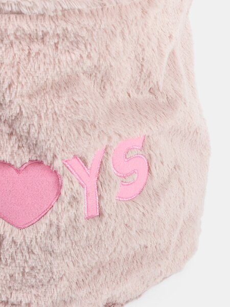 Sinsay - Úložný kôš s nápisom TOYS - pastelová ružová
