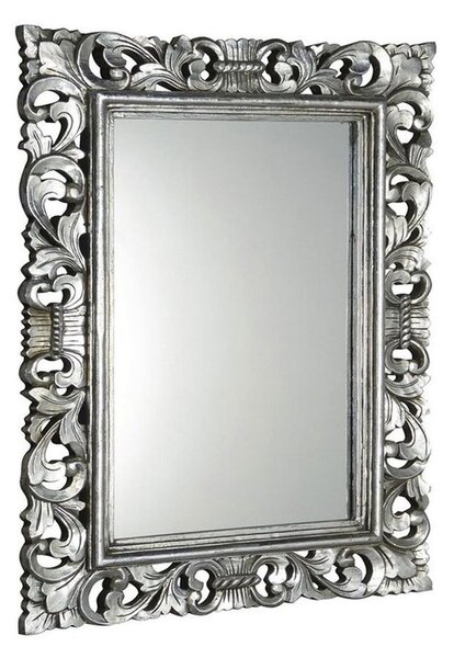 SAPHO SCULE zrkadlo v ráme, 70x100cm, strieborná IN156