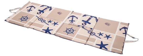 Plážové ležadlo MARINE 137x49 cm, béžové