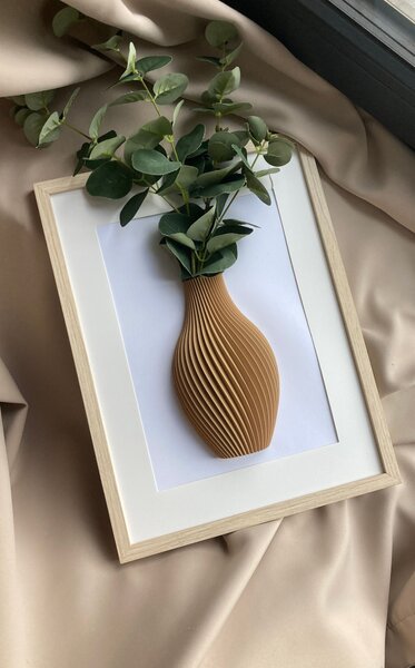 3D obraz Vázy s rebrovaným vzorom | 20×30 cm dekor do obývačky