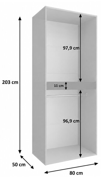 Skriňa Tempo 80x203x50 - orech