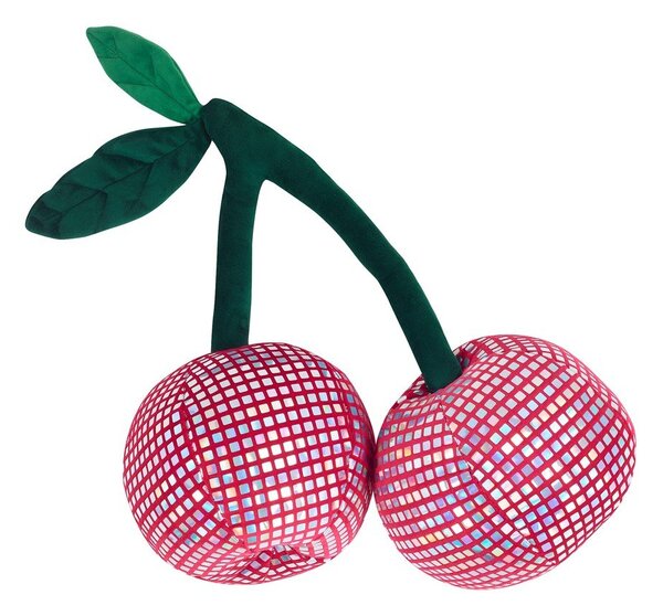 Plyšový dekoračný vankúš 25x30 cm Disco Cherries – Catherine Lansfield