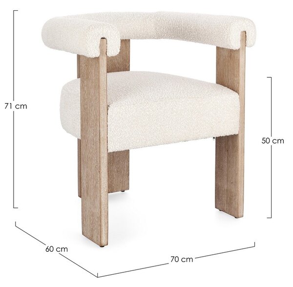 AGAPE NATURAL jedálenská stolička