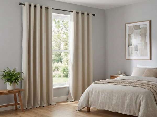 Bielo-krémový záves OXFORD 140x250 cm Zavesenie: Riasiaca páska