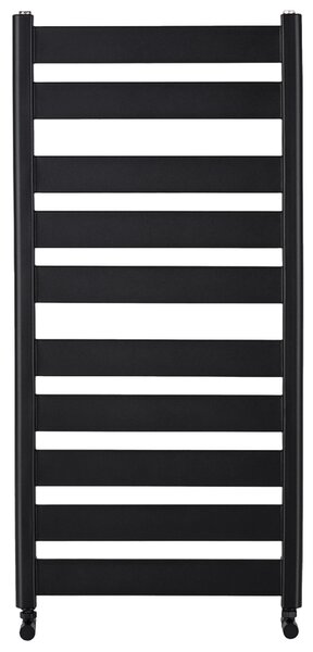 CERANO - Kúpeľňový radiátor Marco - bočné pripojenie - 816W - čierna matná - 1125x550 mm
