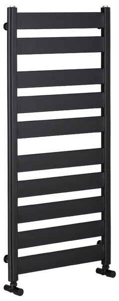 CERANO - Kúpeľňový radiátor Marco - bočné pripojenie - 816W - čierna matná - 1125x550 mm