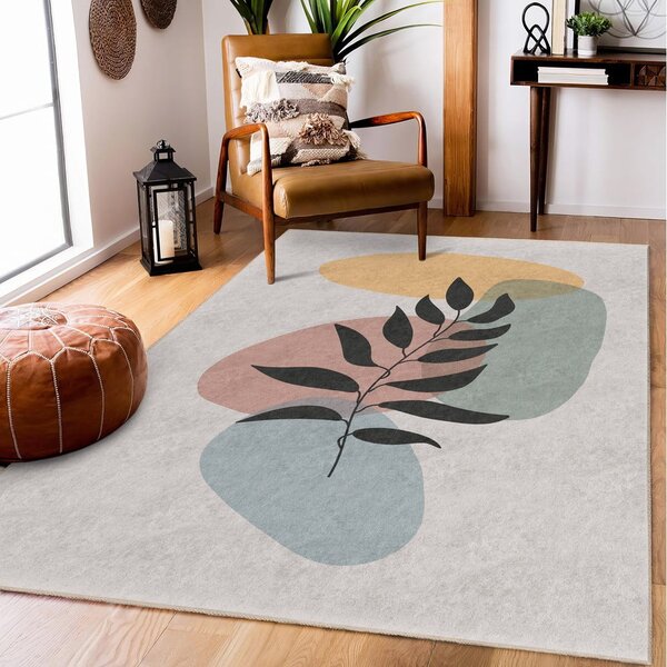 Krémový prateľný koberec 80x150 cm Illustrated Autumn – Mila Home