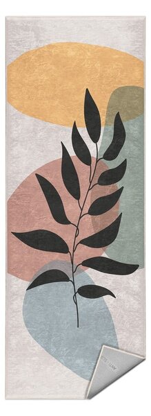 Krémový prateľný behúň 80x200 cm Illustrated Autumn – Mila Home