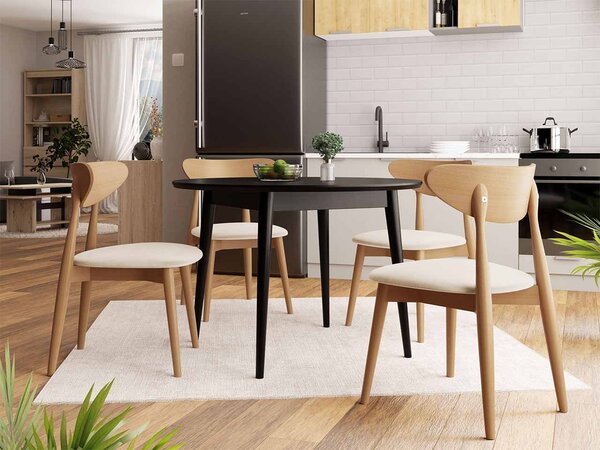 Mirjan24 Jedálenská stolička ST80, Farby: čierna, Potah: Magic Velvet 2219 5903211142178