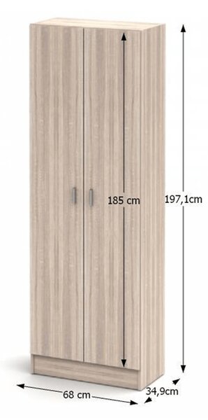 NovýNábytok.sk Botník (skrinka na topánky) Magnolia dub Sonoma. Vlastná spoľahlivá doprava až k Vám domov. 788806