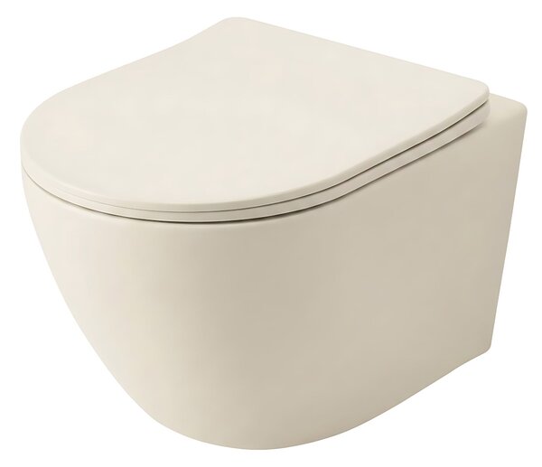 Závesná WC misa REA Focus Tornado Creme