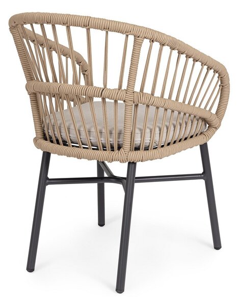 ODIVELAS BEIGE záhradné kreslo