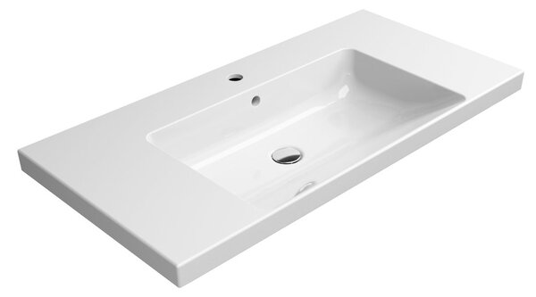GSI NORM keramické umývadlo 100x18x50 cm, biela ExtraGlaze